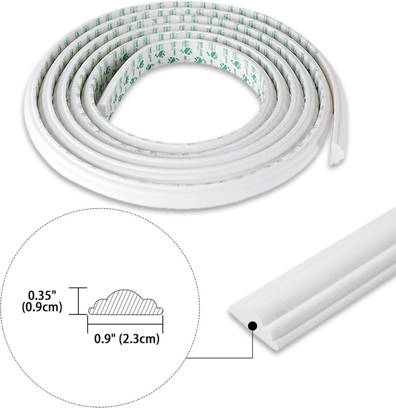 Trimold 196.8" x 0.9" Lightweight Peel and Stick Chair Rail Molding, Flexible Accent Wall Trim for Home Decoration & Protection - Image 2
